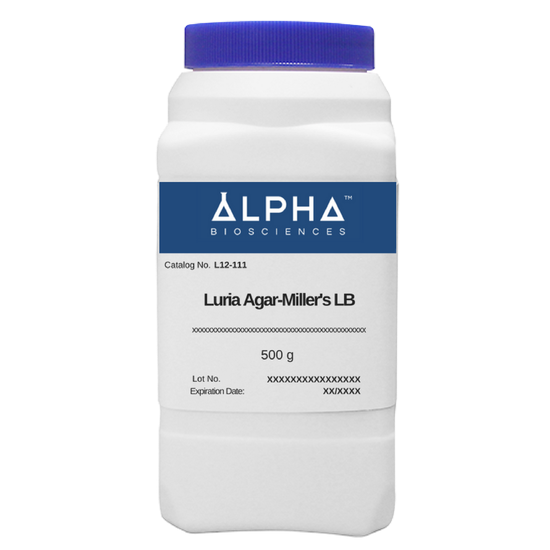 Alpha Luria Agar (Miller's LB Agar) - 500 g