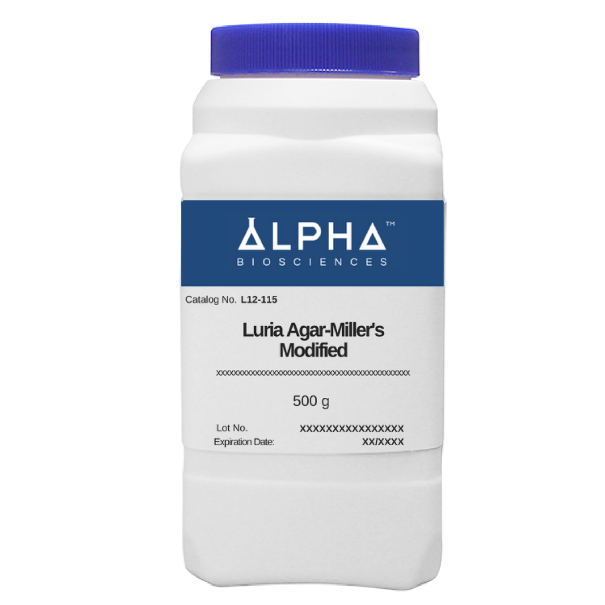 Alpha Luria Agar (Miller's Modified) - 10 kg