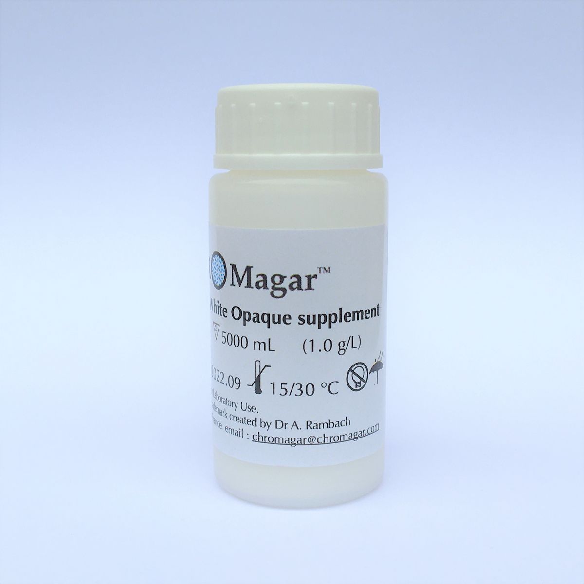CHROMagar™ White Opaque Supplement - 5000 ml