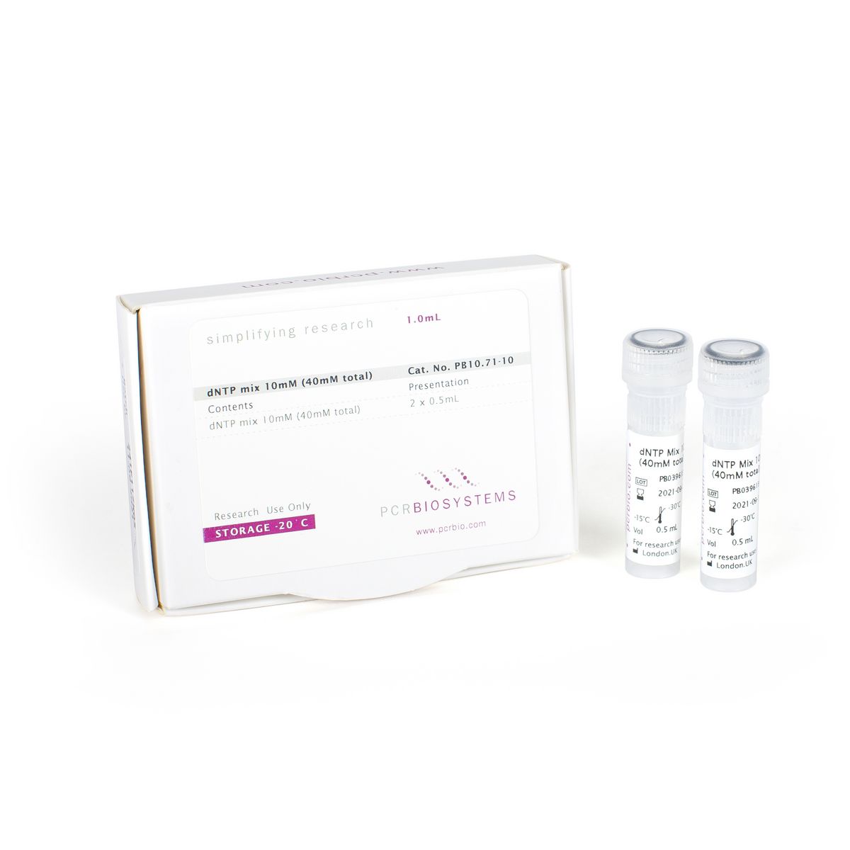 PCRBIO dNTP Mix 10mM each (40mM total) - 1 ml