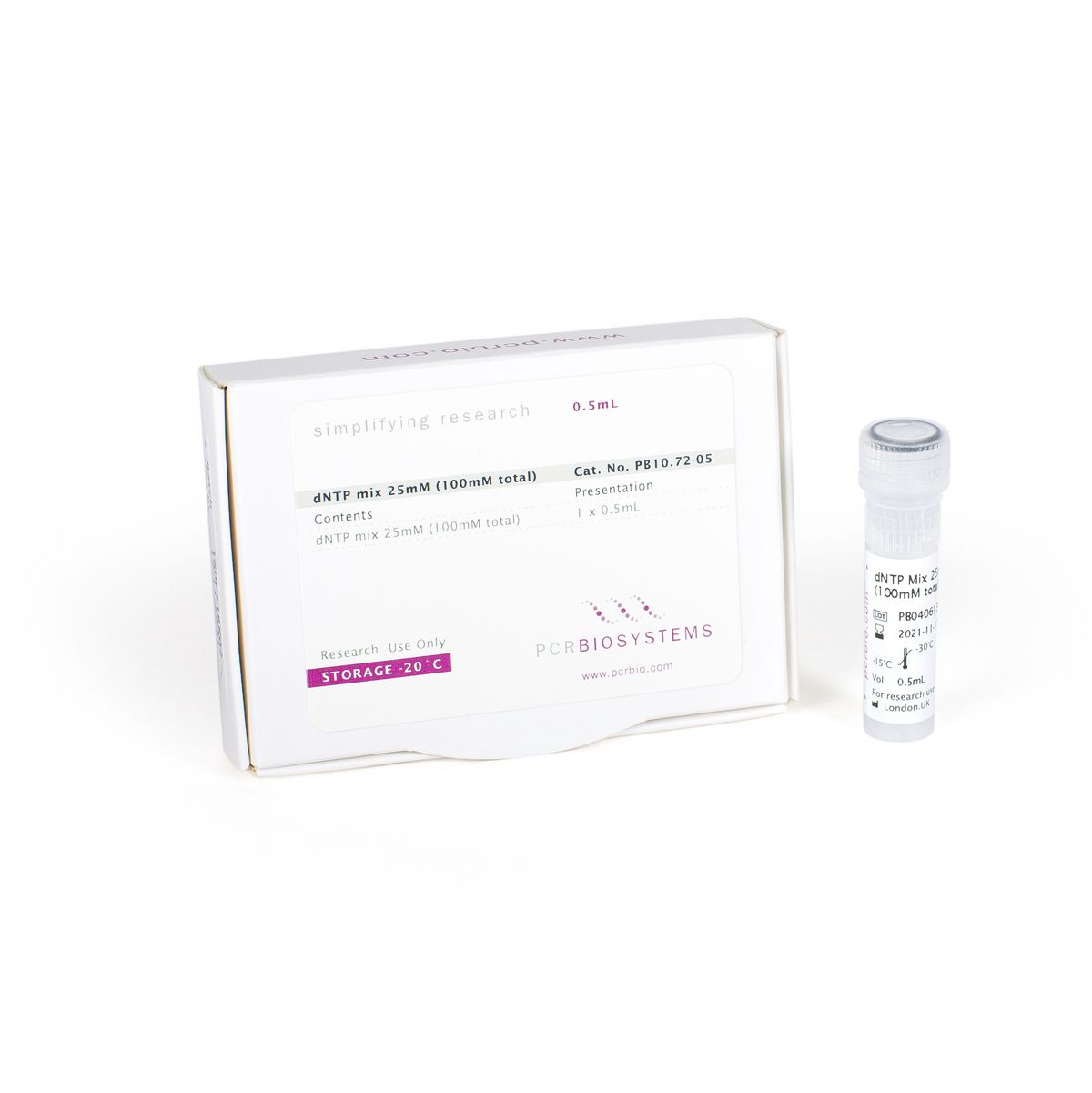 PCRBIO dNTP Mix 25mM each (100mM total - 0,5 ml