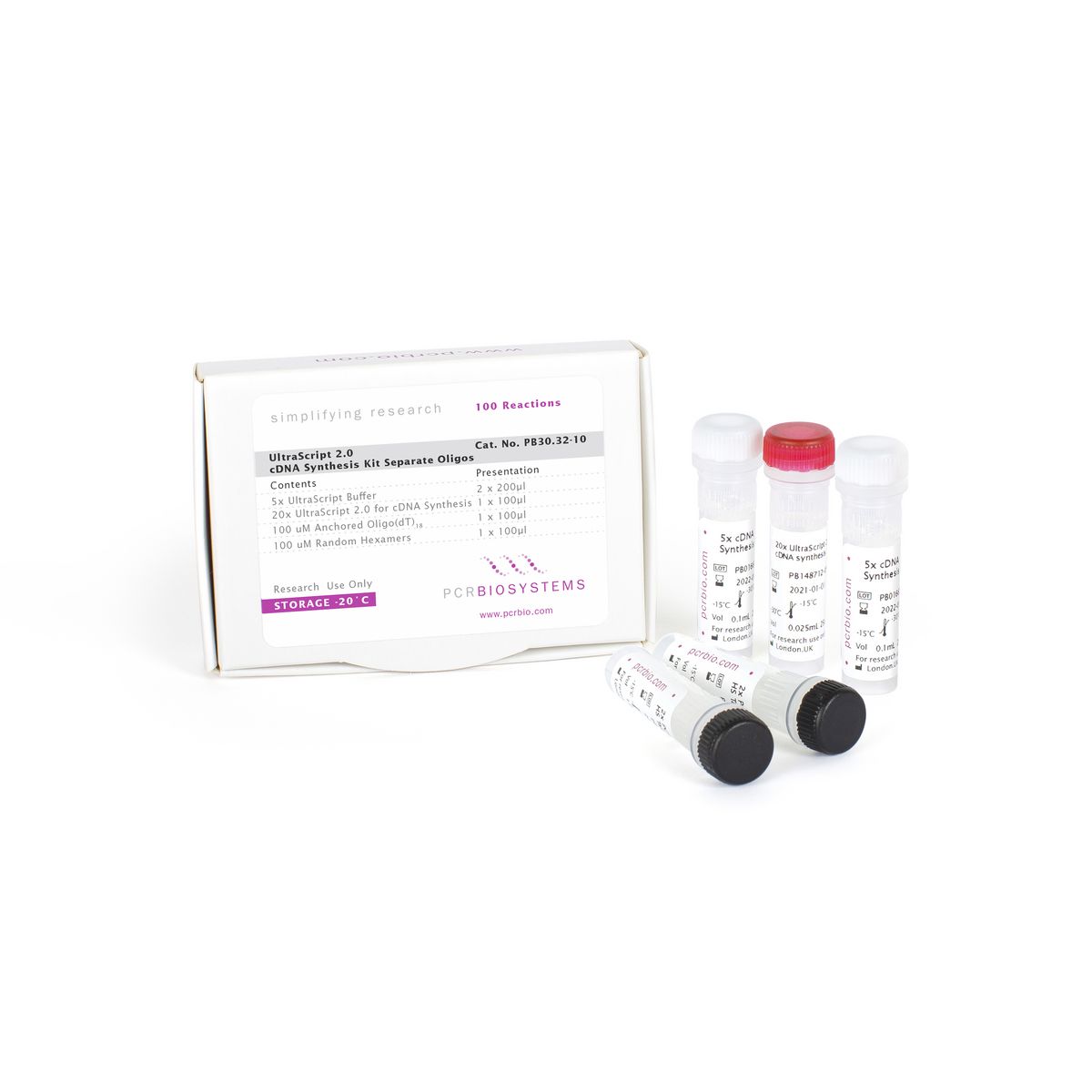 UltraScript™ 2.0 cDNA Synthesis Kit Separate Oligos - 100 rxns