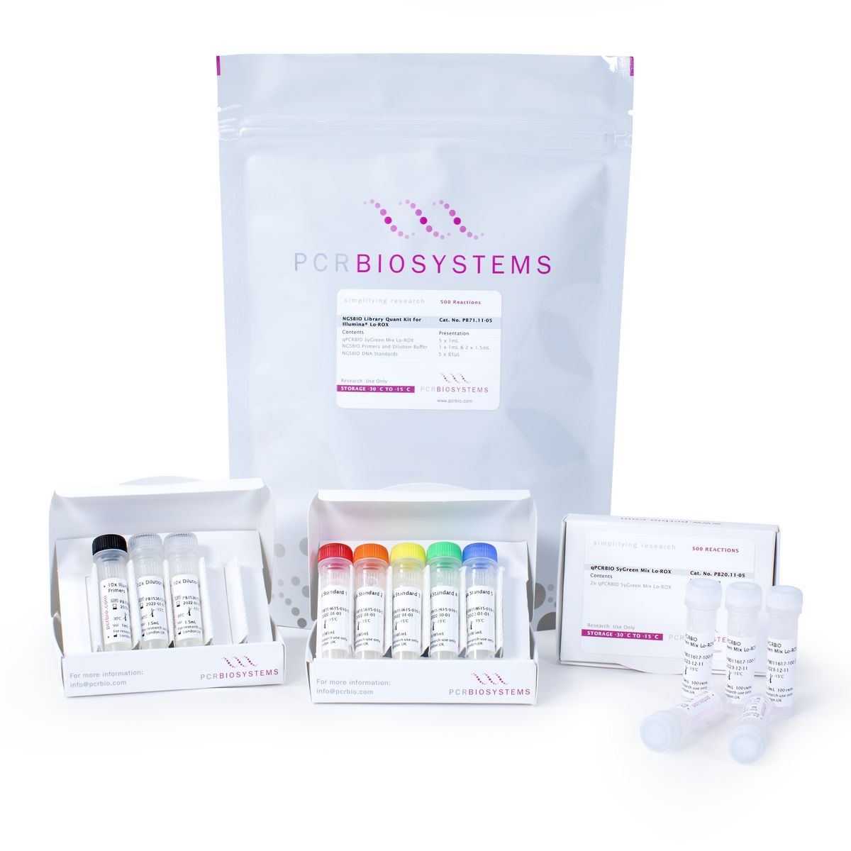 NGSBIO Library Quant Kit for Illumina@ Lo-ROX 500 rxns