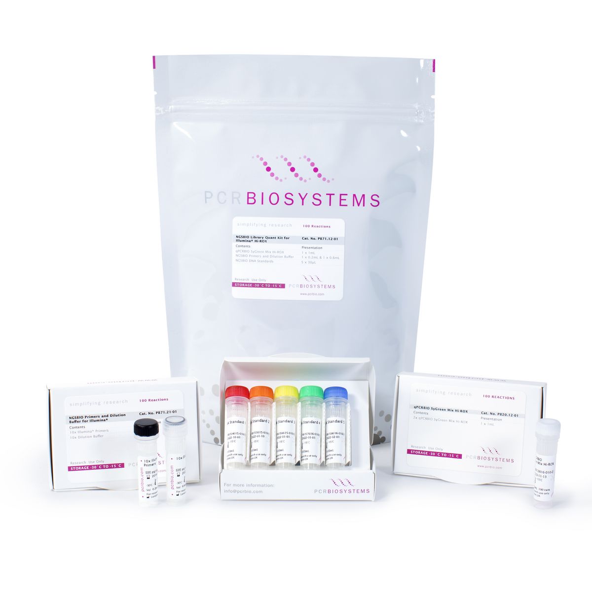 NGSBIO Library Quant Kit for Illumina@ Hi-ROX 100 rxns