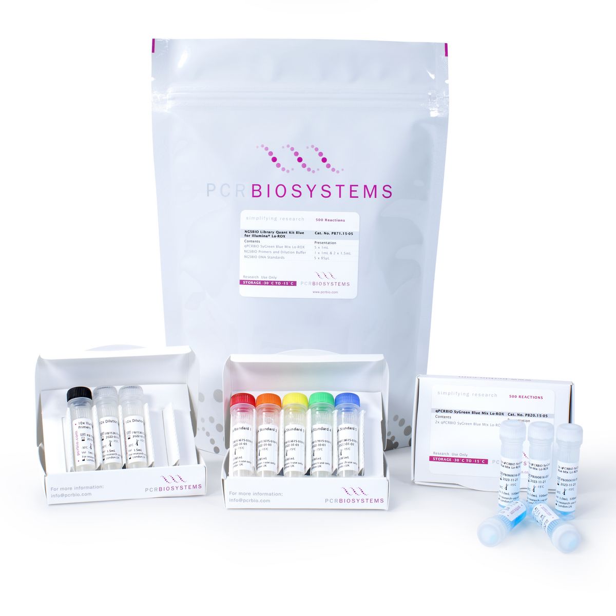 NGSBIO Library Quant Kit Blue for Illumina@ Hi-ROX 100 rxns