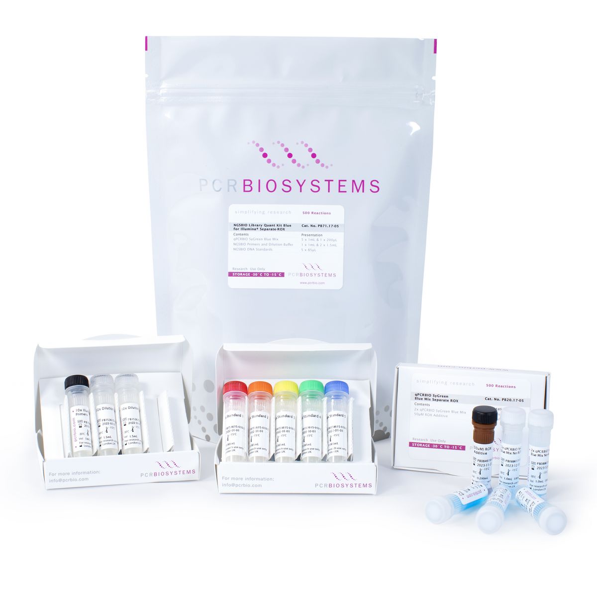 NGSBIO Library Quant Kit Blue for Illumina@ No-ROX 500 rxns